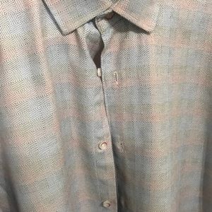 Visconti blue red navy checkered dress shirt